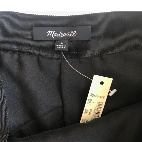 MADEWELL Holiday Pleated Pewter Charcoal Gray Shimmer Mini-Skirt #F9882 size 4 - Picture 5 of 9